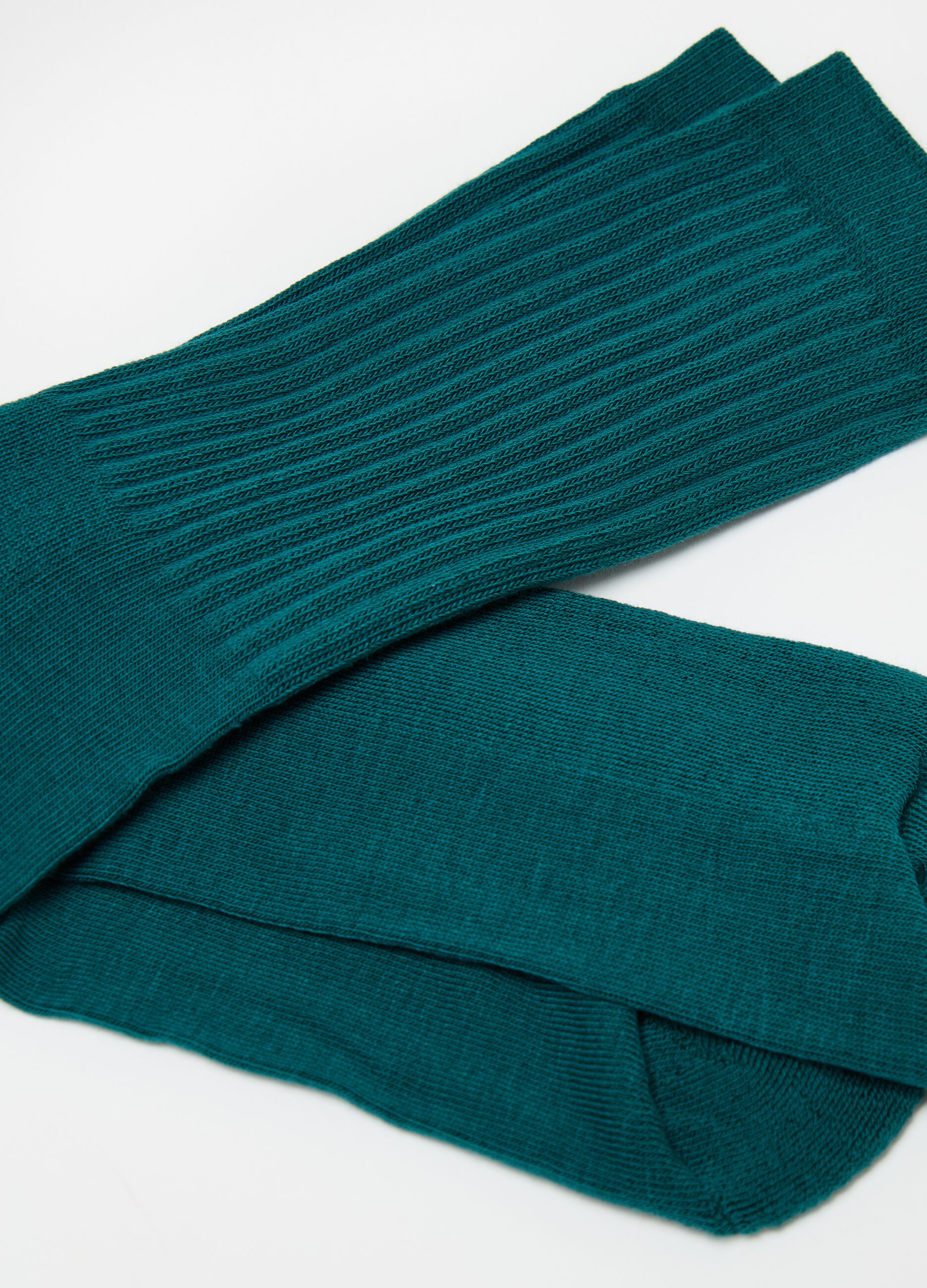 Two-pack mid-length ribbed socks