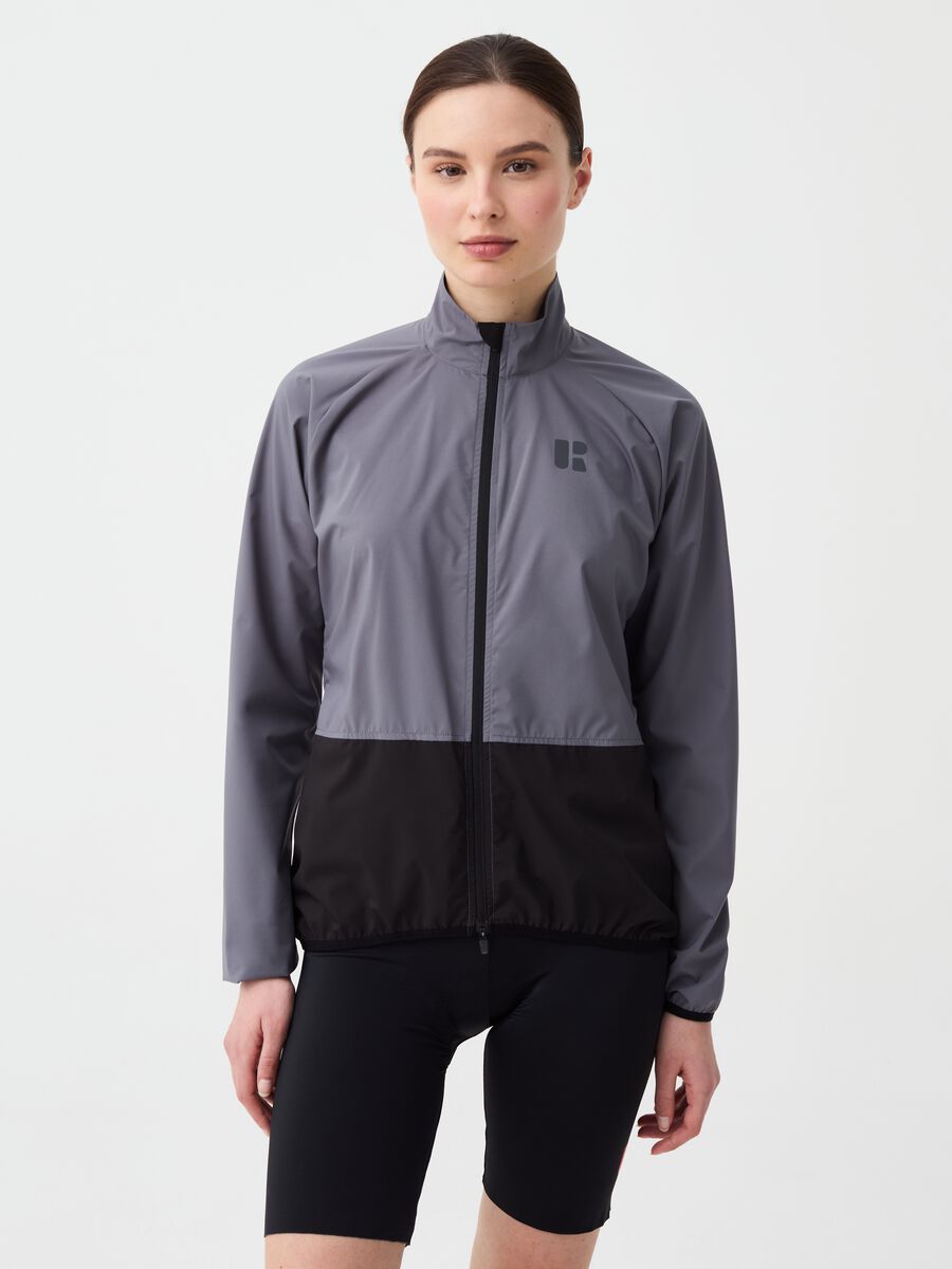 Giacca a vento ciclista full-zip Urban Riders_1