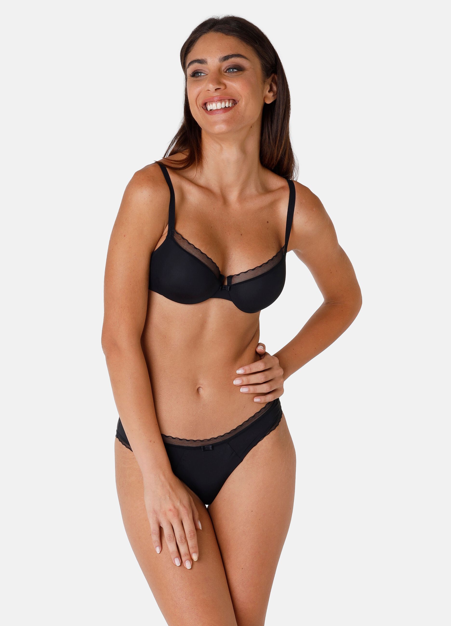LOVABLE Woman's Black My Daily Comfort bra with underwiring