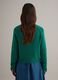 Green crew neck pullover in pure cotton regular fit_2