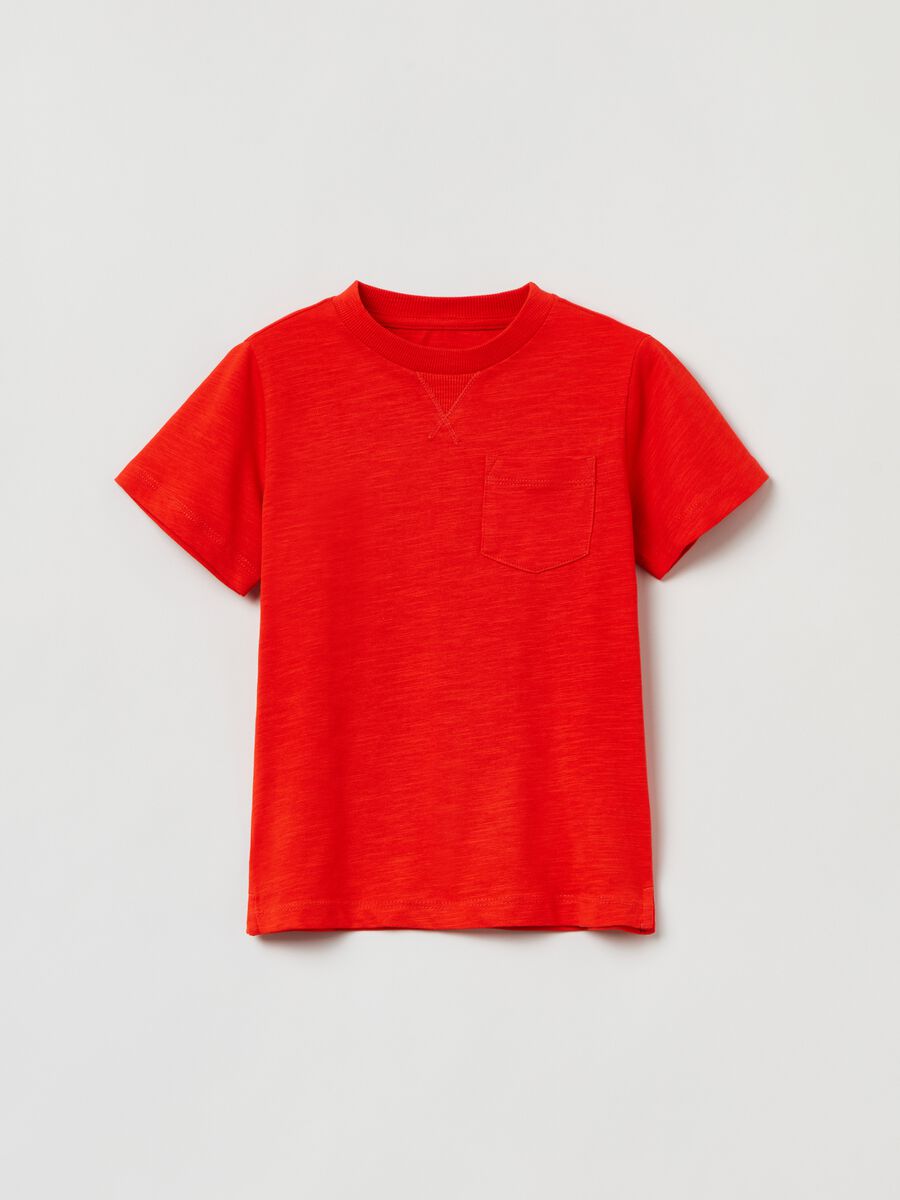 Cotton T-shirt with pocket_0