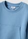 Light blue pure cotton sweatshirt for boys with regular fit and pocket_2