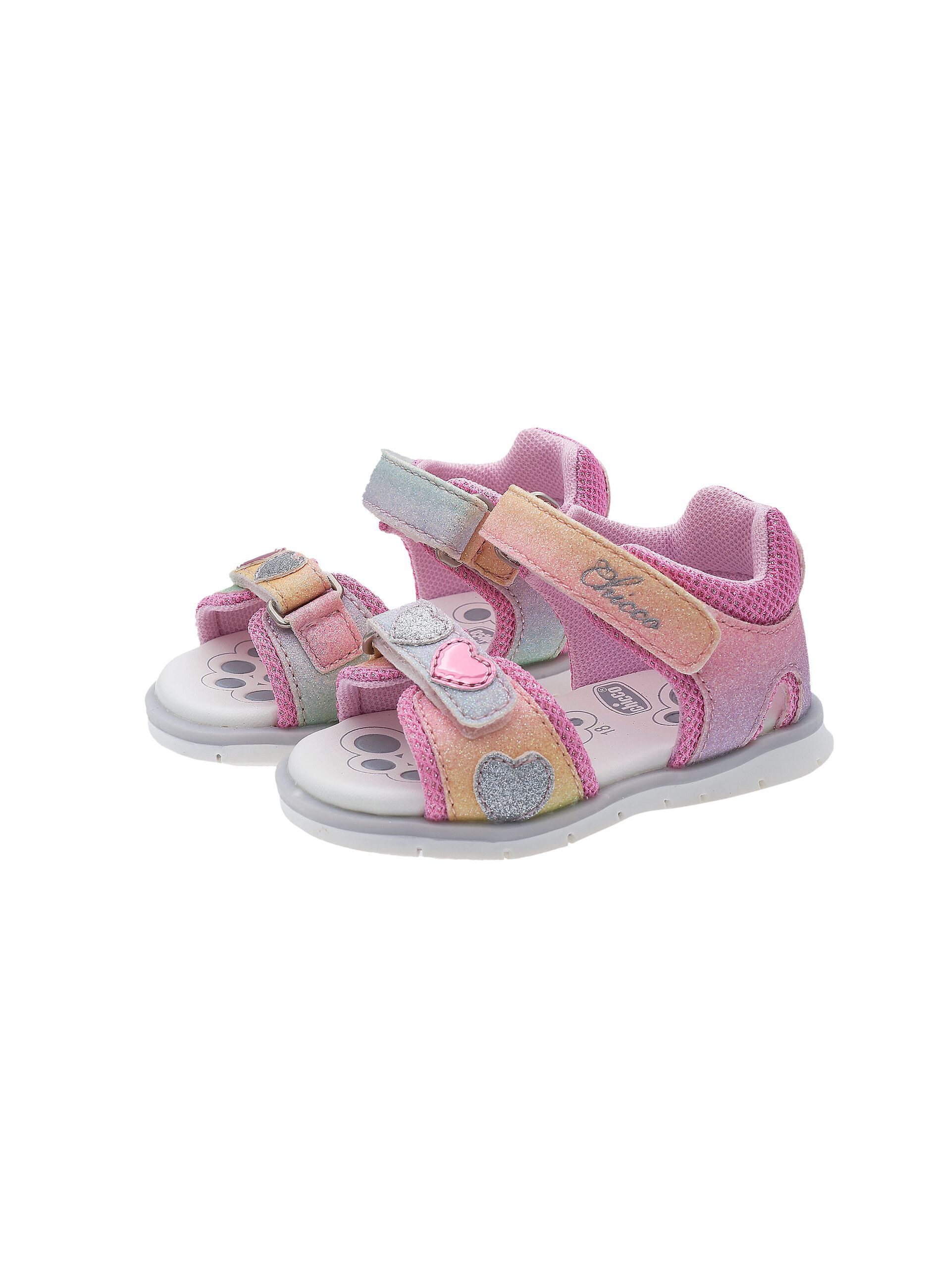 Fernanda multicoloured glitter sandals
