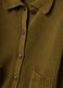 Cardigan verde in puro cotone con bottoni regular fit_5