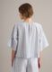 Camisa blanca de algod&oacute;n puro a rayas_3