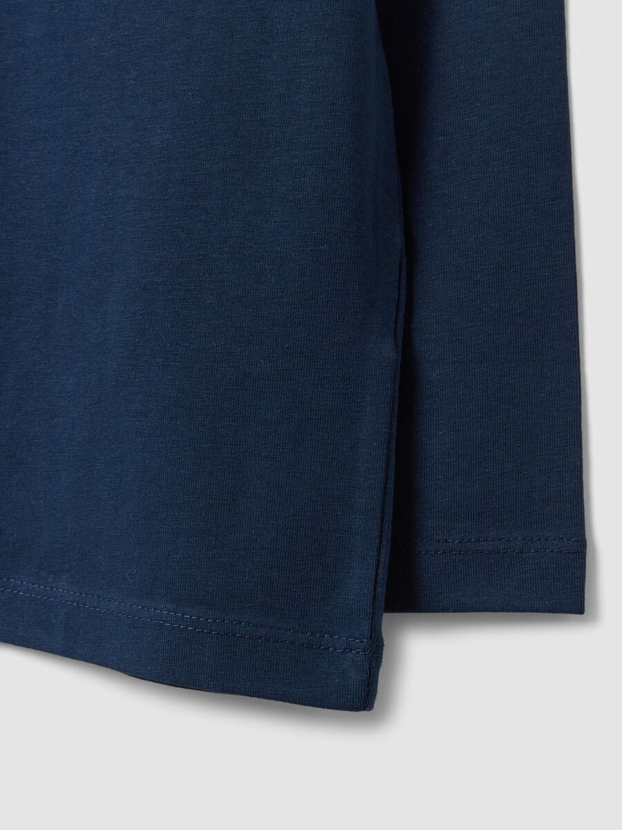 Blaues Langarm-T-Shirt aus Bio-Baumwolle_3