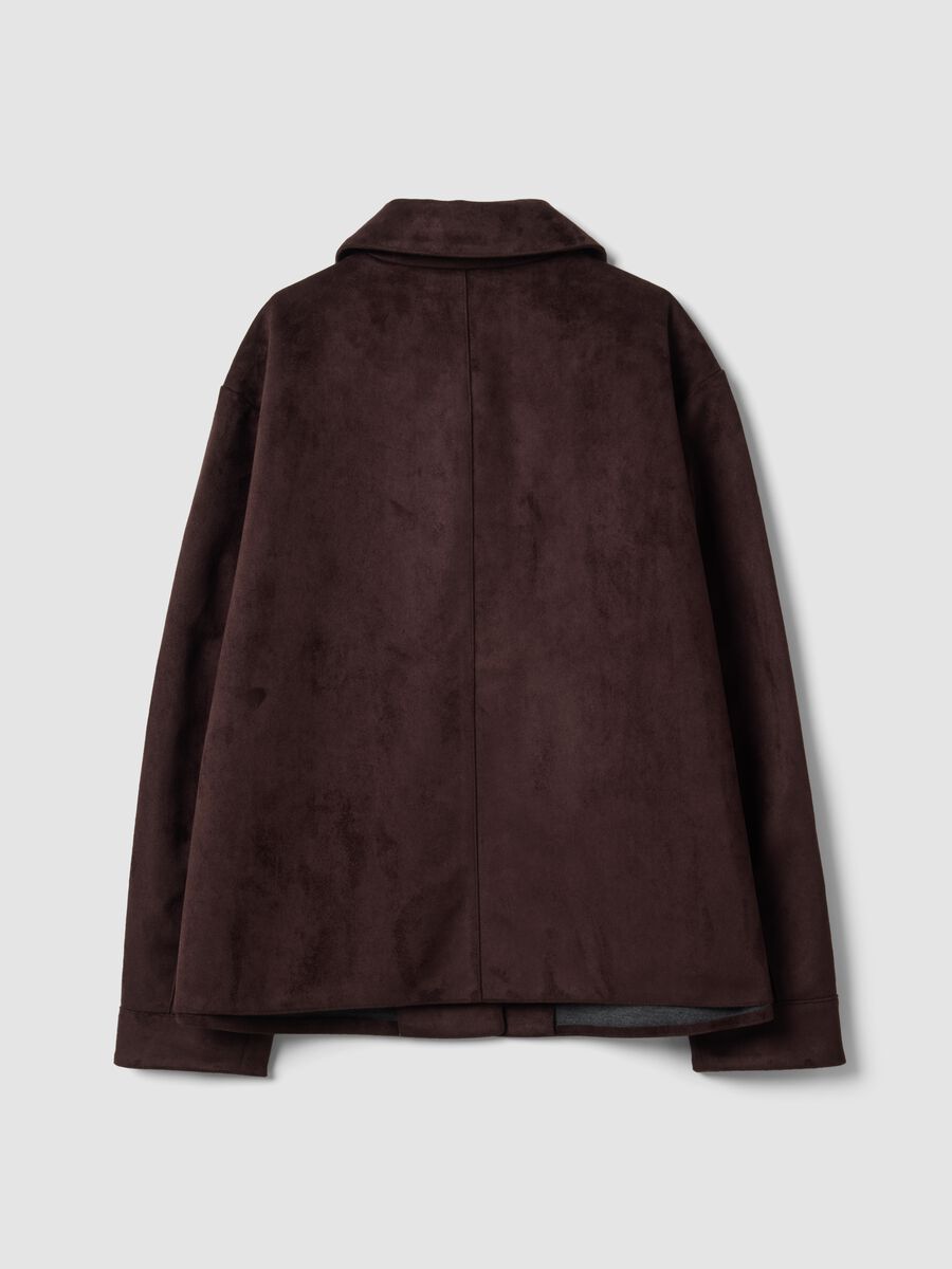 Brown regular-fit jacket with buttons_5