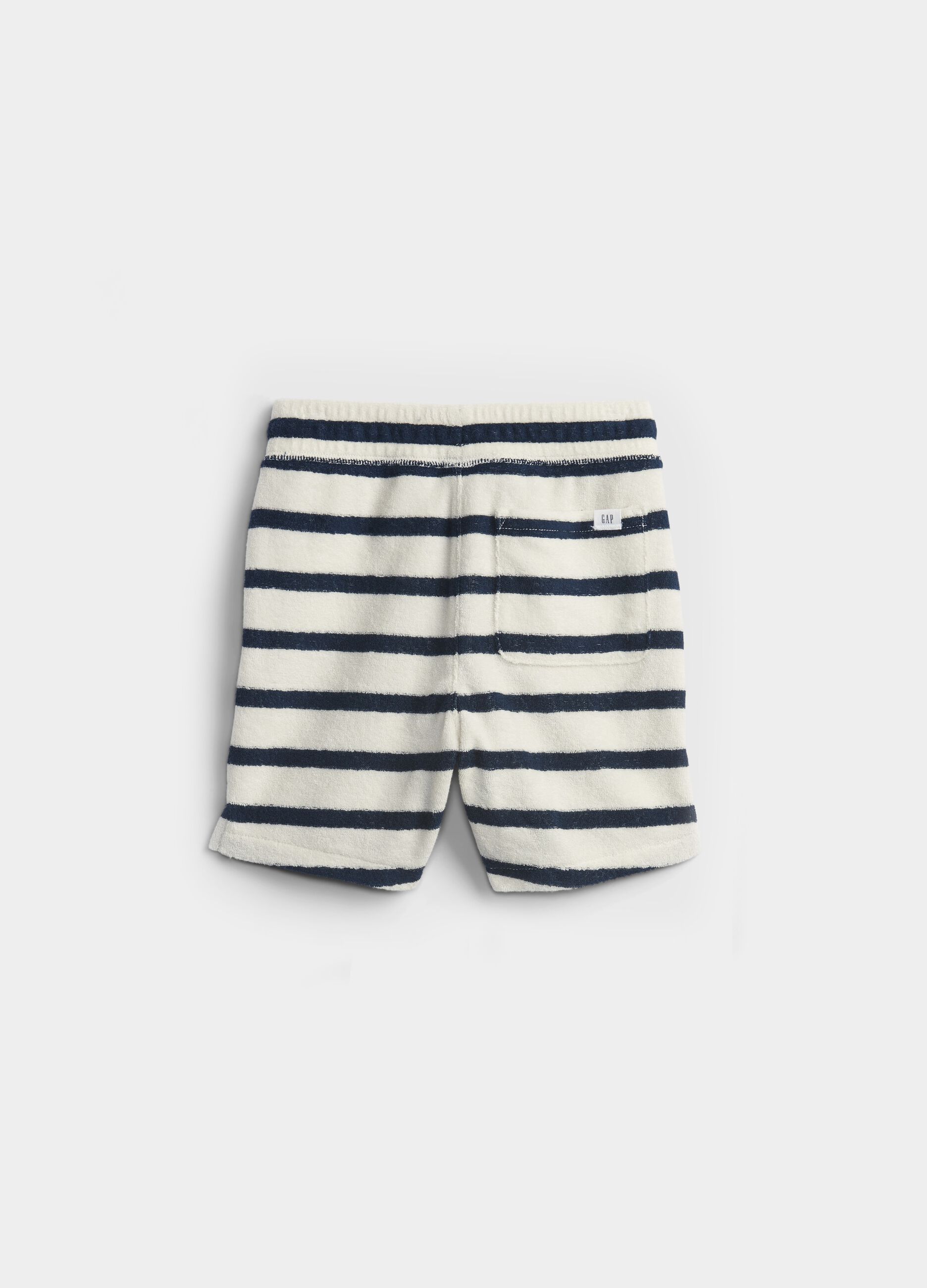 Terry shorts with stripes