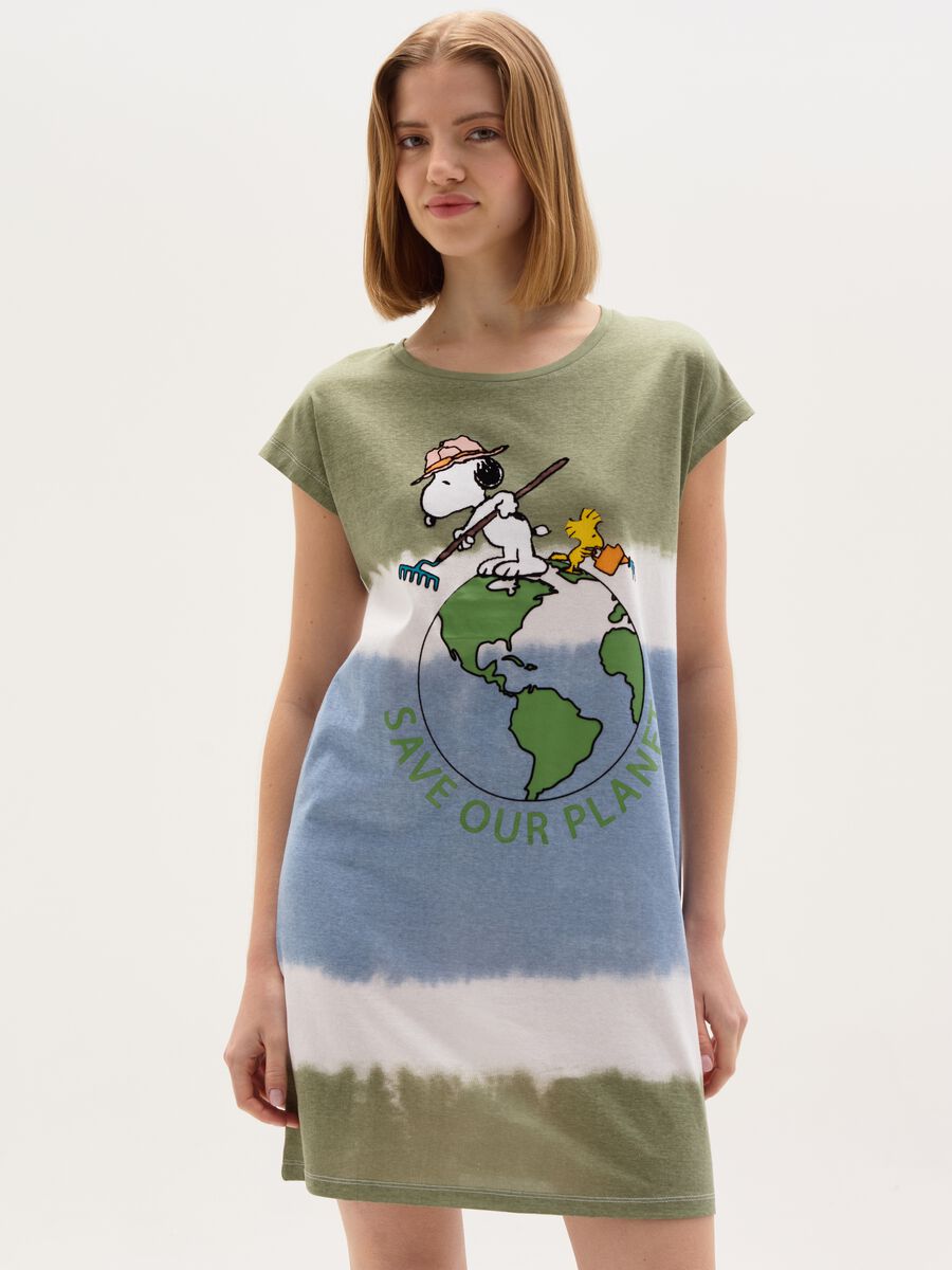 Nightdress with Snoopy print_0