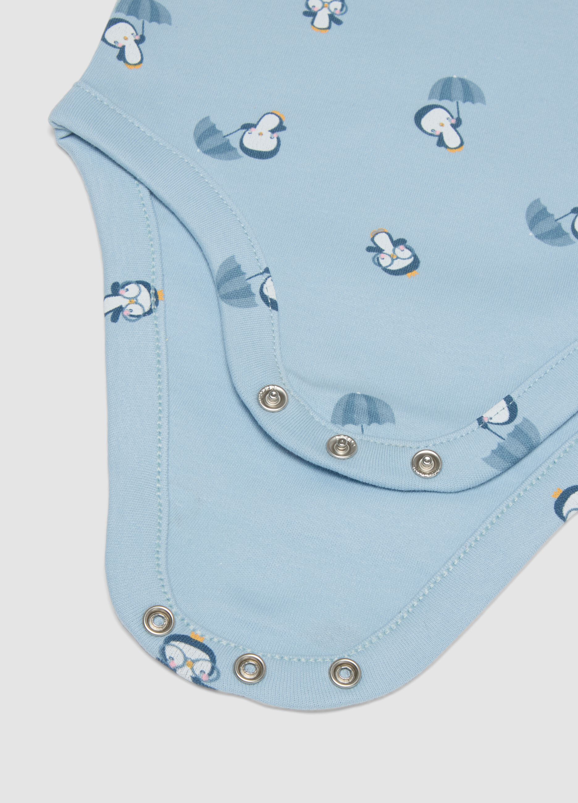 Multicolour organic cotton baby bodysuit 3-pack