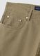 Pantaloni beige in cotone elasticizzato slim fit_1