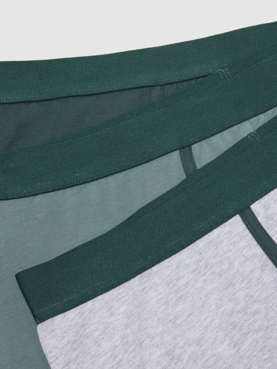 Multicoloured stretch cotton regular fit boxer trio_5