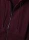 Purple cotton-blend fitted hoodie_1
