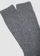 Calze midi grigie in lana, viscosa e cashmere elasticizzati_1