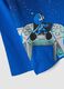 T-shirt azul em algod&atilde;o puro com estampado Astro Bot, relaxed fit_3
