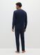 Blue cotton blend pyjamas regular fit_2