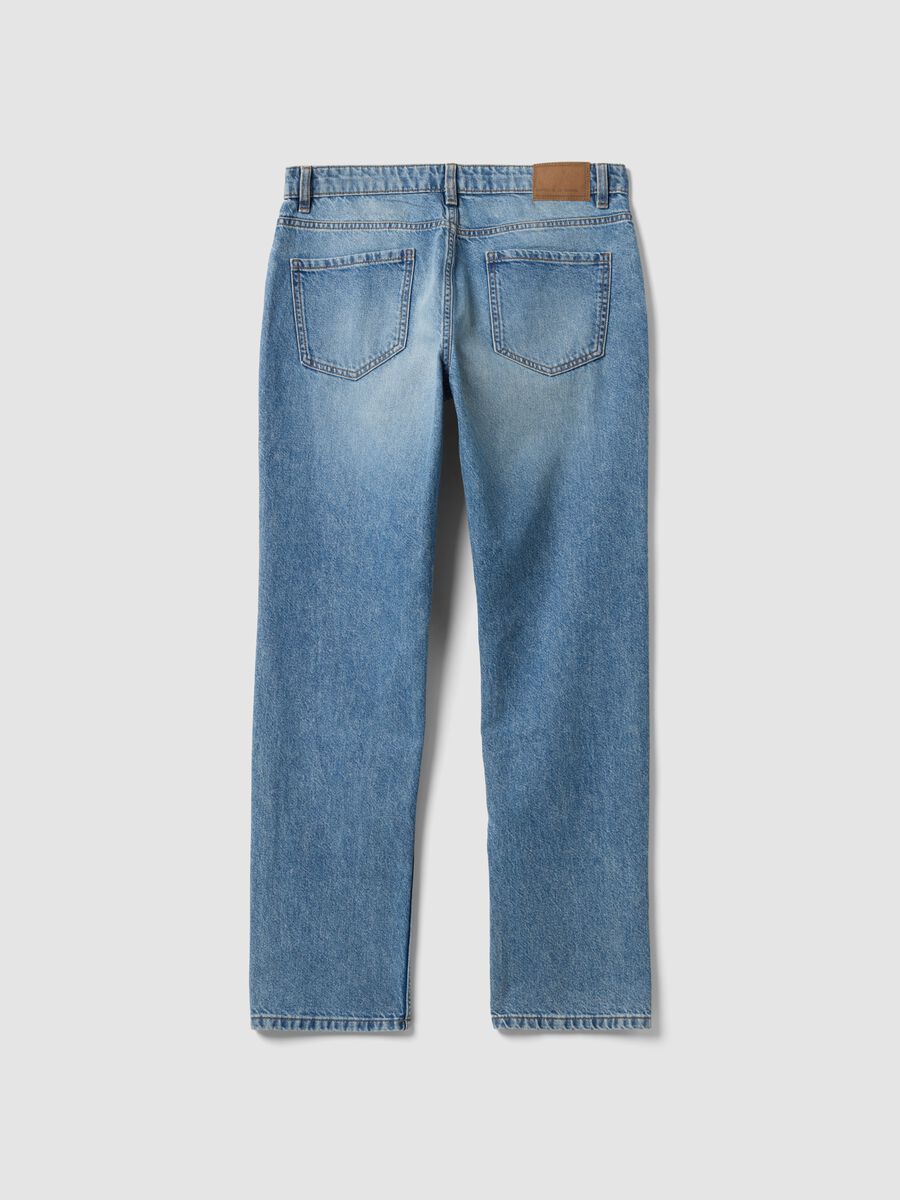 Regular-fit pure cotton denim jeans_1
