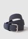Multicolour braided belt with metal buckle_2