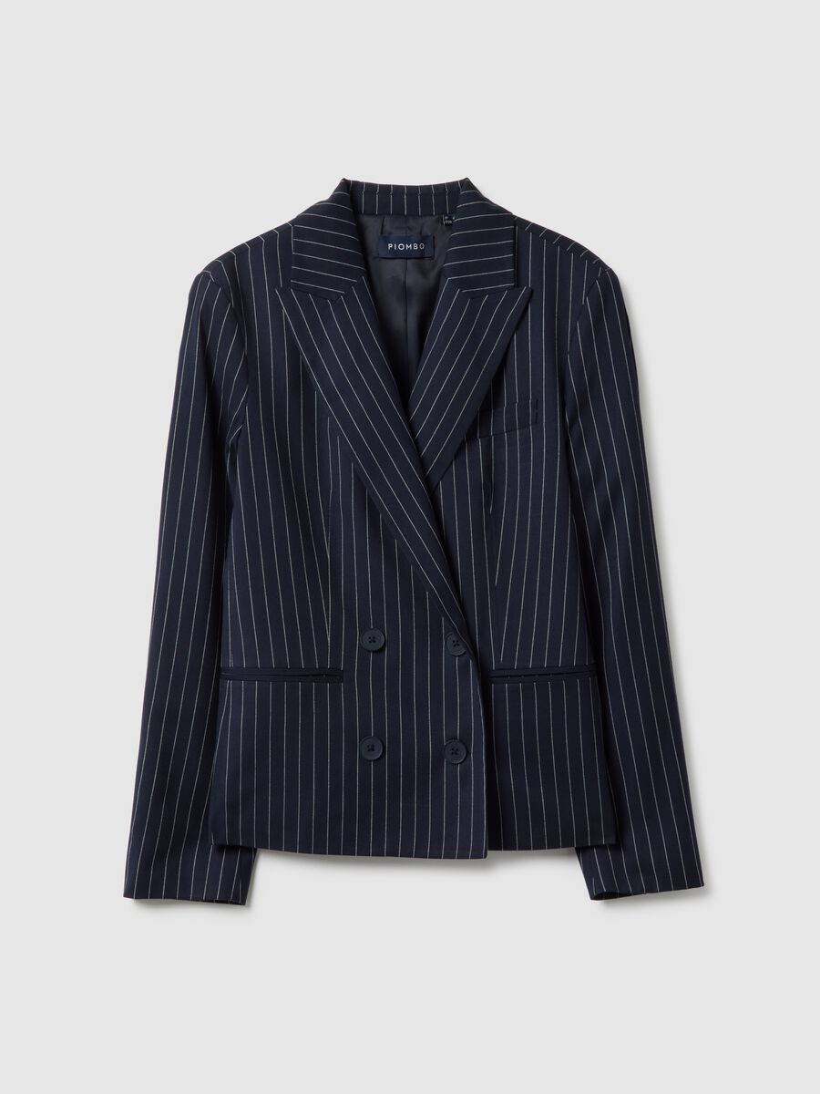 Regular fit multicolour striped blazer_0