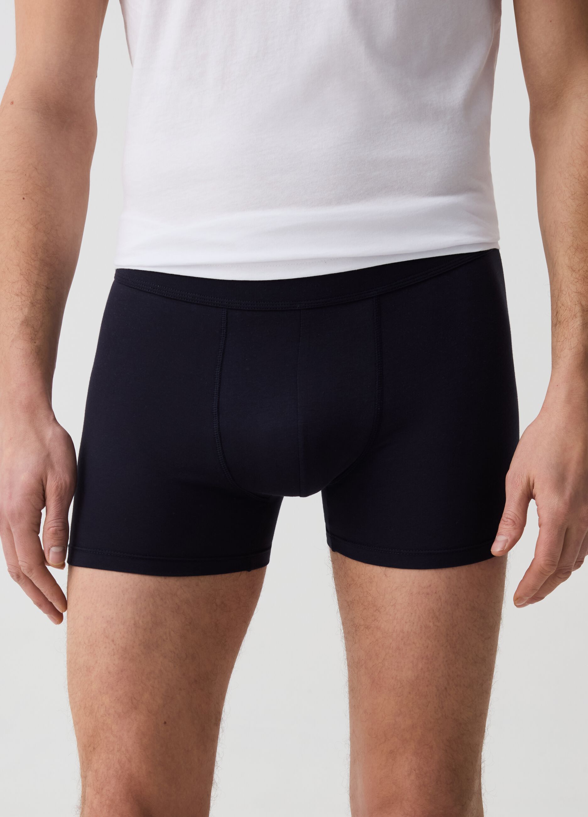 Two-pack midi boxer shorts in stretch Supima cotton