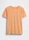 Orange T-Shirt aus reiner Baumwolle mit Rundhals und regular Fit_3