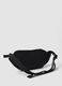Black water-repellent bum bag with zipped pockets and adjustable belt_1
