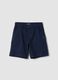 Boys&rsquo; blue stretch cotton chino shorts_0