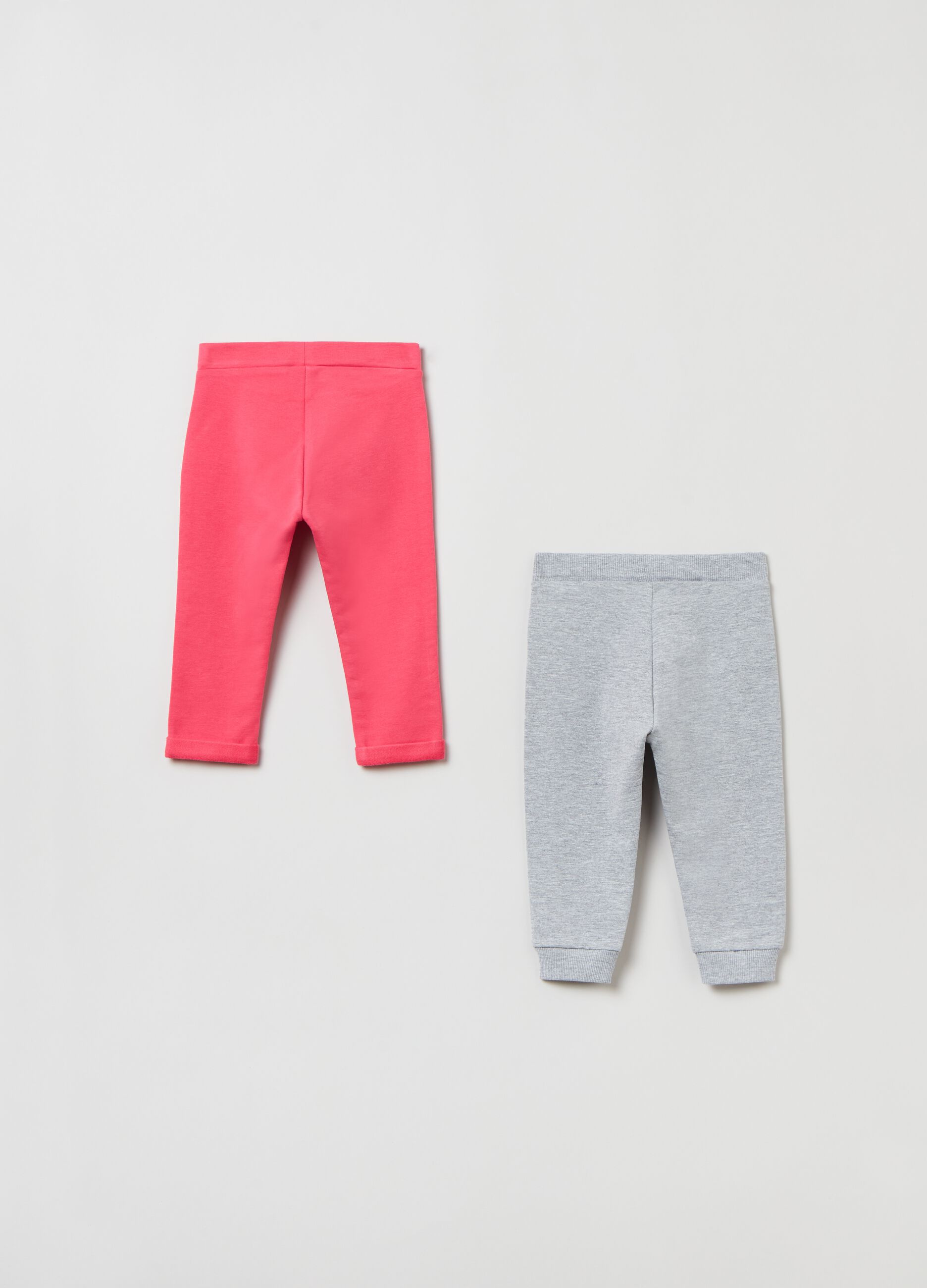 Two-pack fleece joggers_1