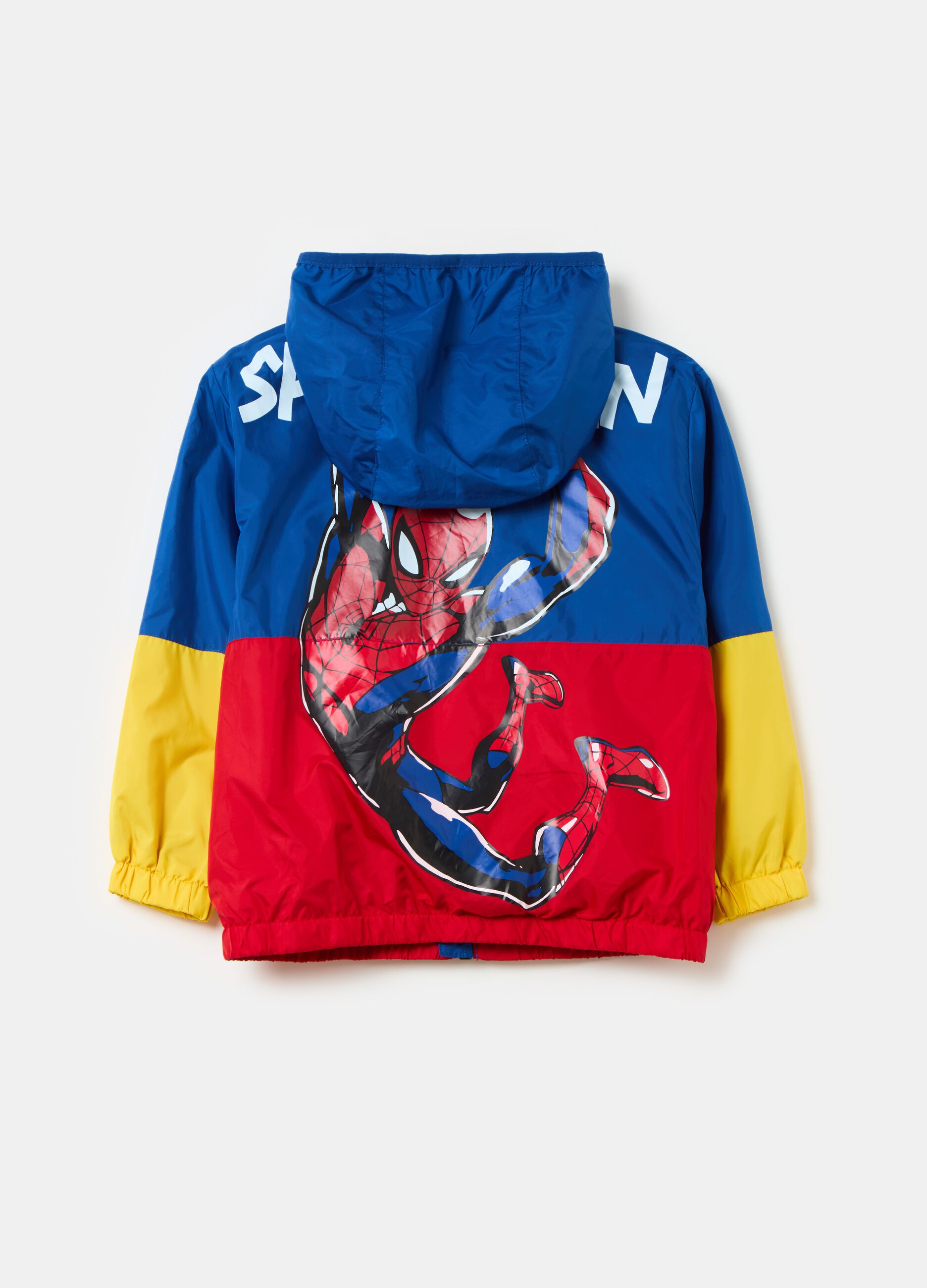 Colourblock Spider-Man jacket with hood
