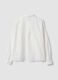 White pure cotton shirt with floral embroidery, regular fit_6