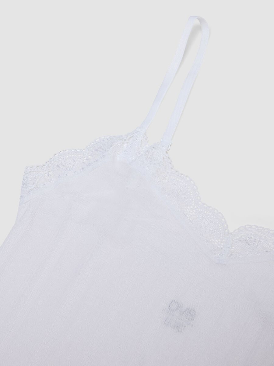 Wei&szlig;e Stretch-Modal-Weste Regular Fit mit Spitze_1