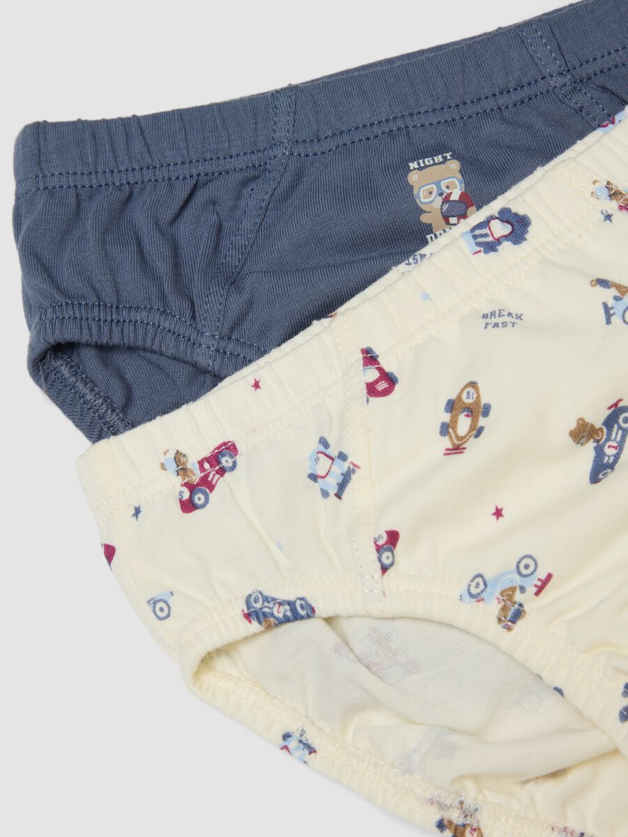Lot de cinq slips multicolores en pur coton bio pour b&eacute;b&eacute; gar&ccedil;on_3