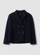 Navyblauer Regular-Fit Zweireiher-Blazer mit klassischem Revers_4