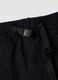 Blue pure cotton baggy-fit shorts with elasticated waistband_1