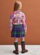 Girls&rsquo; multicolour stretch viscose checked skirt_2