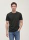 Grey mercerised pure cotton crew-neck T-shirt, regular fit_1