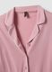 Pijama rosa em viscose pura com decote em V e debruns em contraste_5