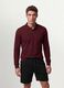 Men&rsquo;s red long-sleeve organic cotton piqu&eacute; polo shirt, regular fit_2