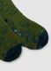 2-pack green non-slip socks in stretchy organic cotton with dinosaur print_2