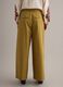 Green wide-leg trousers in pure cotton_2