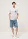 Wei&szlig;es T-Shirt aus reiner Baumwolle mit Print, Regular Fit_1