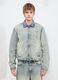 Vintage Light Blue Padded Denim Jacket_3