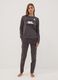 Peanuts organic cotton pyjama set in anthracite grey_0