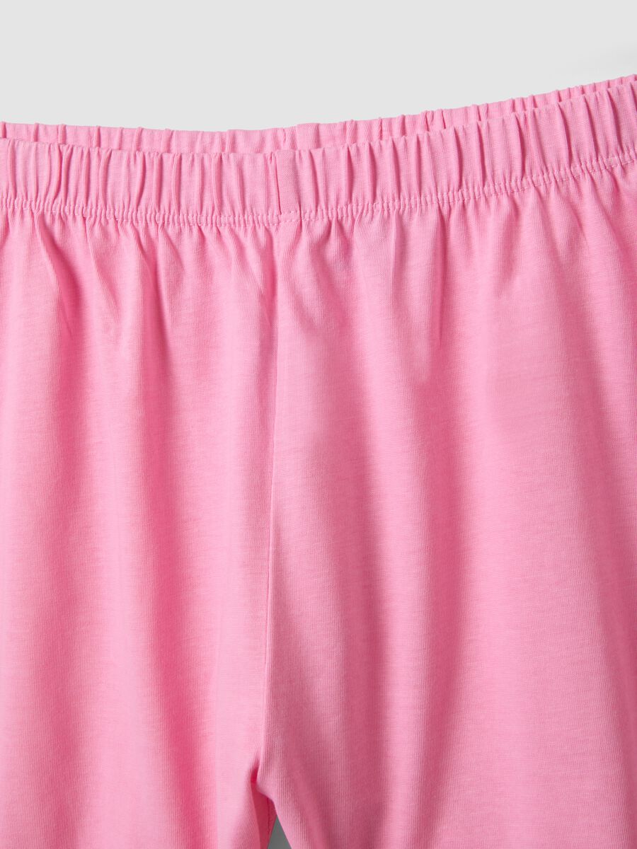 Multicolor pure cotton regular fit pyjamas for girls with prints_3