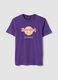 Violettes T-Shirt aus reiner Baumwolle mit Hard Rock Cafe Print, Regular Fit_0