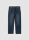Jeans de ganga azul 100% algod&atilde;o, corte straight_3