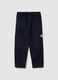 Boys' Regular Fit Blue Pure Cotton Jogger Trousers_3