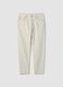 Beige denim jeans in pure cotton, relaxed fit_4
