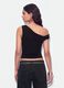 Top preto assim&eacute;trico de um ombro em viscose el&aacute;stica, corte slim_3