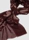 Brown wool-blend scarf with floral pattern_2